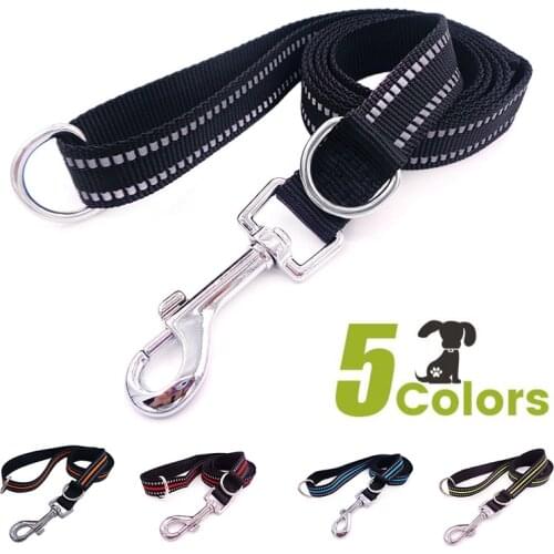 Nylon Multi-Function Adjustable Dog Lead Hand Free Pet Training Leash Reflective Multi-Purpose Dog Leash