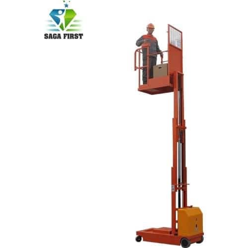4m semi-electric Order Picker lifting equipment for Warehouse using
