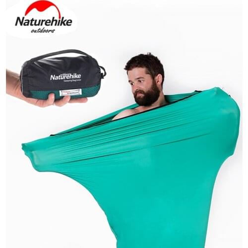 Naturehike Portable High Elasticity Outdoor Single Sleeping Bag Liner Travel Hotel Sheet