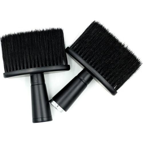 Professional Soft Black Neck Face Duster Brushes Barber Hair Clean Hairbrush Beard Brush Salon Cutting Hairdressing Styling Tool