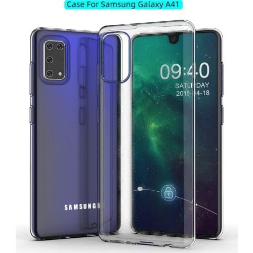 Clear Case for Samsung A41 Transparent Soft TPU Clear Shockproof Phone Back Case for Samsung Galaxy A41 Protection Cover