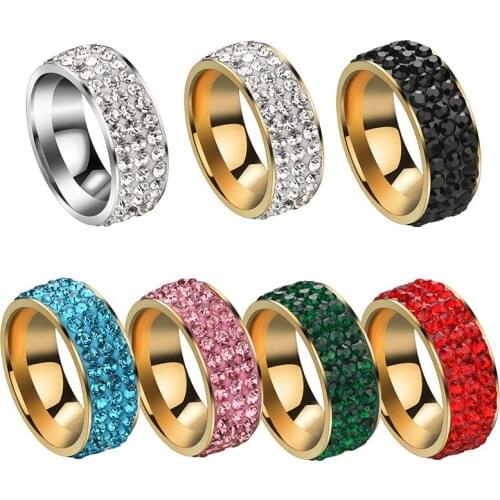 Raexrage Rings With Crystals