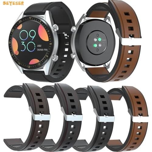 20mm Watch Strap For Huawei Honor Watch/GT 2 42mm Smartwatch Wristband Soft Leather Band Replacement Silicone Bracelet Watchband