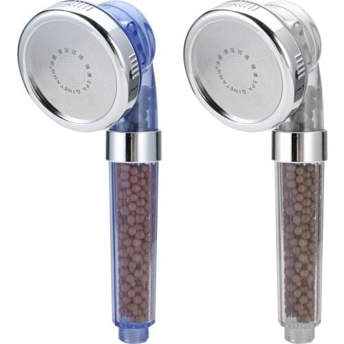 Spa Shower Head Sprinkler Negative Ions Anion Temperature Sensor Rgb Color Healthy Hand Held Spa Shower Nozzle