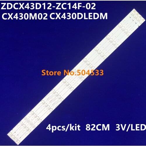 Led backlight For ZDCX43D12-ZC14F-02 303CX430032 LISTWA CX430M02 r Pixel LE-4329 CX430DLEDM LC430DUY-SHA1 43EX6543 LC430DUY