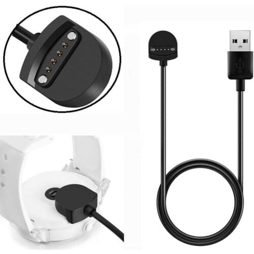 Universal Smart Watch Charger USB Power Charger Cable 4 Pin Magnetic Cables Charging Cable Charger Adapter for Ticwatch S E