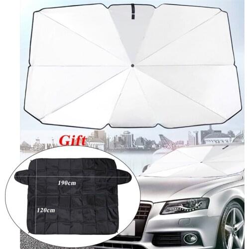 Car Sun Shade Protector Auto Front Window Screen Sunshade Snow Cover Protector Interior Windshield Sun anti-UV Ray Protection