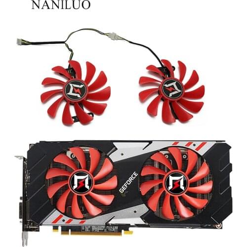 2PCS/lot For Gainward GeForce GTX 1070/1070ti herd edition GPU Cooler Palit GTX 1080 GTX1070 OC Video Alternative Cooling Fan