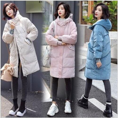 2019 Long Parkas Winter Jacket Women Hooded Windproof female Clothing Thicken Winter Coat Women Outwear Z76