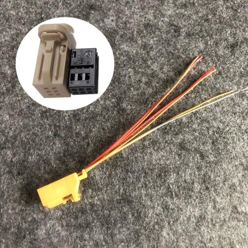4D0971636A 6-Pin Plug Car Tire Pressure Alarm Plug Connector For VW Golf CC Jatta Skoda Fabia Audi A3 A4