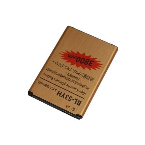 5pcs x 3800mAh Replacement Gold Li-ion Battery For LG G3 BL-53YH G3 D855 F400 D830 D850 VS985 D850 D851