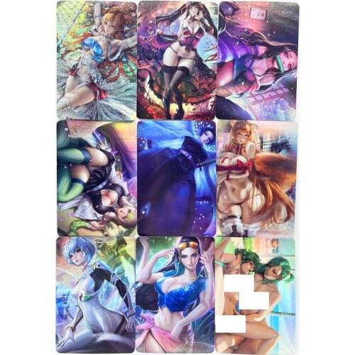 9pcs/set ACG Android 18 Sexy Nude Toys Hobbies Hobby Collectibles Game Collection Anime Cards