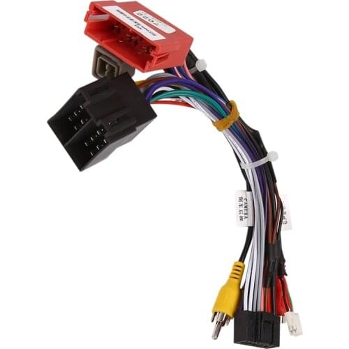 Car Stereo Audio 16 PIN Android Power Wiring Harness Cable For Lada Vesta 2006-2016 Aftermarket Stereo Wire Adapter