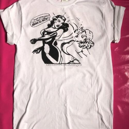 Adam and the Ants Fightning Girls T Shirt Punk Rock White Cotton T Shirt seditionaries