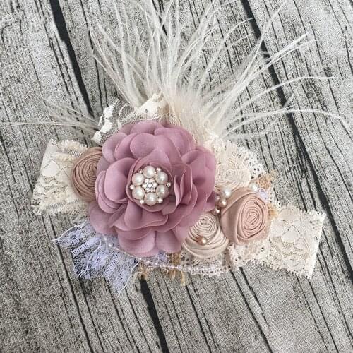 Free Shipping Flower Girl Headband Kids Hair Accessories Photo Prop