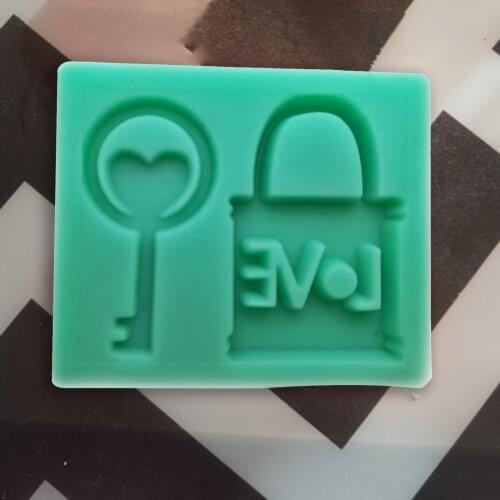 Chocolate Mold Lock Shape Key Design Silicone Cake Decorating Tool for Kitchen Home