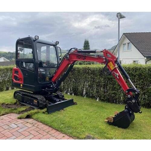 Hightop[ 1800kg 1.8 Ton Mini excavator machine with operation heat cabin