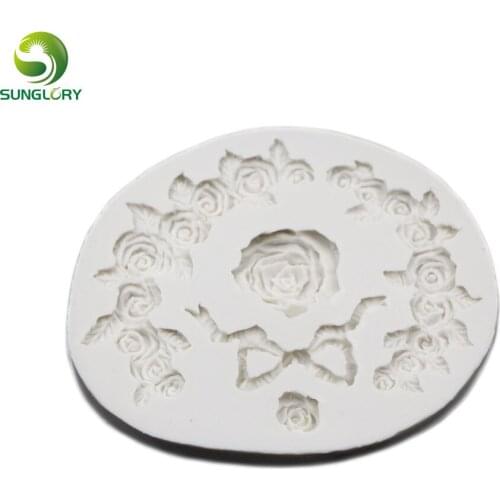 Cake Tools 3D Flower Silicone Mold DIY Rose Cake Mold Cupcake Wedding Decoration Chocolate Flowers Fondant Mold For Baking
