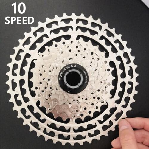 SUNSHINE 10V Cassette Ultralight MTB Flywheel 11-46T/50T Mountain Bicycle Freewheel 10 Speed Road Bike Sprocket for Shimano GX