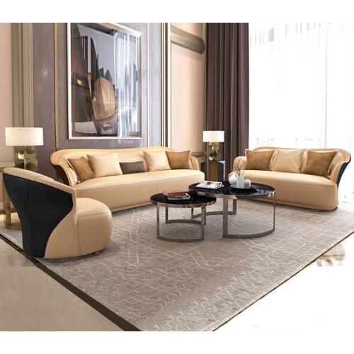 Living room Sofa set диван мебель кровать muebles de sala chesterfield 1+2+3 seater genuine leather sofa cama puff asiento sala