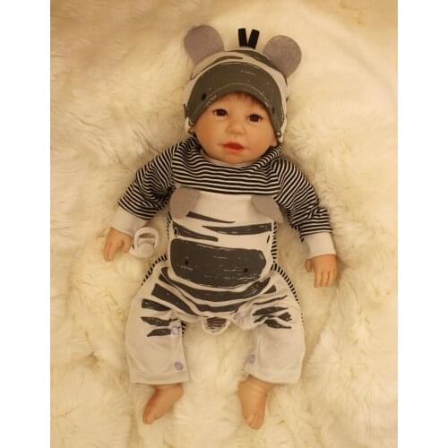 20" girl doll baby newborn soft body silicone reborn babies high quality children gift dolls realista bebe alive bonecas reborn