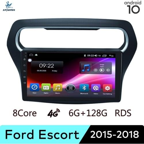 ANTWINS Android 10 Car Radio Stereo Multimedia Player with Touch Screen Bluetooth Apple Play for Ford Escort 2015-2018
