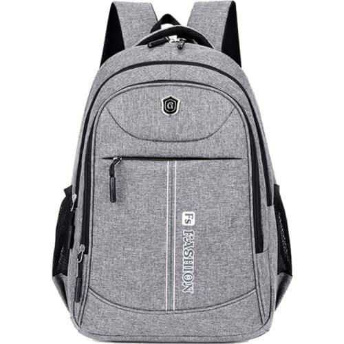 Men Backpacks School Bag for Boys Teen Gray Oxford Waterproof Bagpack Male Large Capacity 2021 New