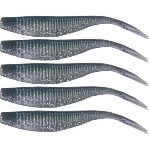 LINGYUE 5pcs/Lot Soft Lures Silicone Bait 7cm 1.8g Goods For Fishing Sea Fishing Pva Swimbait Wobblers Artificial Tackle
