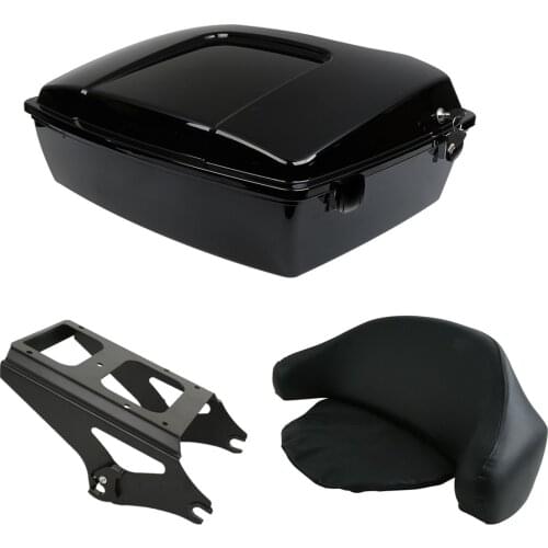 Motorcycle Chopped Pack Trunk Backrest Mounting Rack For Harley Touring Tour Pak Road Glide Electra Glide Road King 2009-2013
