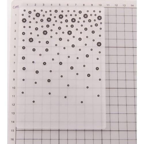 Plastic Embossing Folder Template DIY Scrapbook Photo Album Cards Flower Crafts E56C