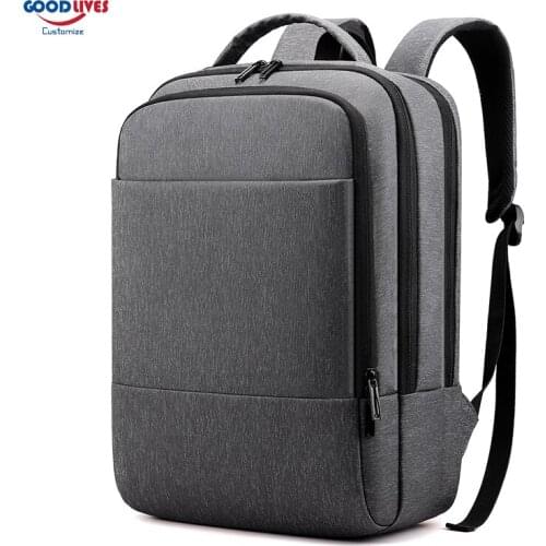 Customize Bag Logo Anti Theft Men Backpack 15.6 Laptop Large Capacity Business Travel USB Backpacks Adult School Bags Waterproof