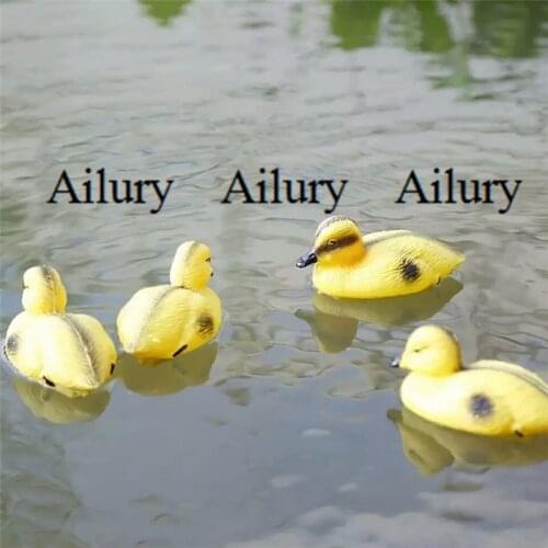 1pc,Hunting bait garden pond decoration small yellow duck simulation villa garden decoration plastic duck