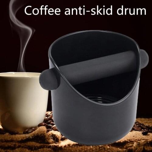 Anti Slip Shock-absorbent Espresso Knock Box Anti Slip Coffee Grind Dump Bin Waste Bin With Detachable Knock Bar For Barista