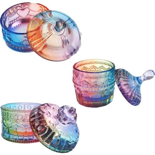 DIY Crystal Bottles Storage Box UV Epoxy Resin Mold Trinket Box Cosmetic Cup Jewelry Making Silicone Mold Art Home Decoration