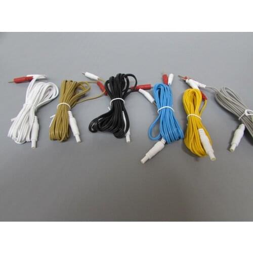 6ps Replacement Electrode Lead Wires Cable for Electronic Acupuncture Treatment Instrument Hwato SDZ-II Nerve Muscle Stimulator