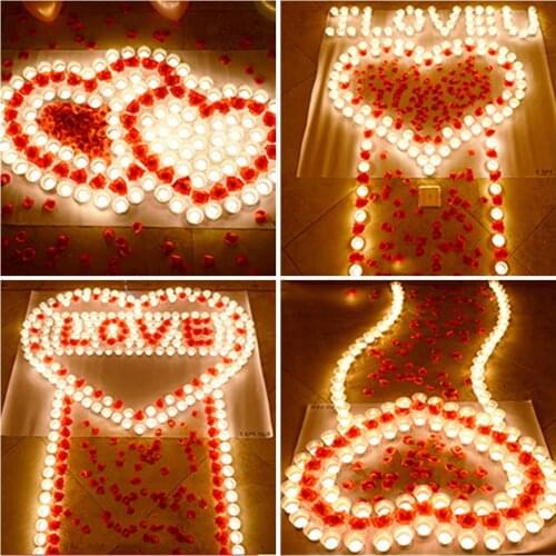 Rose Scented Tea Lights Candles 12pcs 2 Hours Burn Duration Highly Scented Rose Candle for Wedding Party Birthday Valentines Day