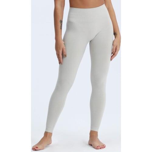 Nepoagym ACTING Basic High Waisted Women Sport Seamless Leggings Slick Soft Marl Color Yoga Pants Training Tights Gym Fitness