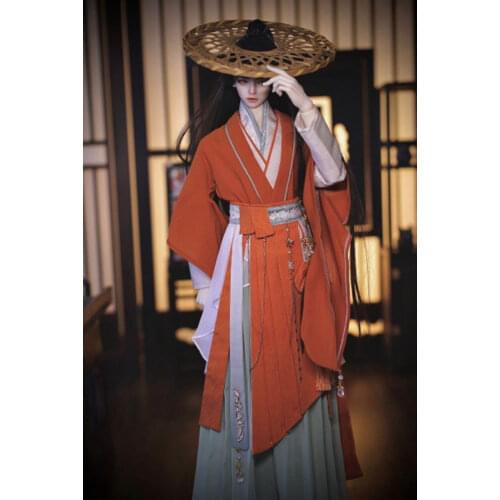 1/3 BJD Clothes Ancient Costume Hanfu Samurai Outfit Set for BJD/SD Big Girl SD17 SSDF ID75 Strong Uncle Doll Accessories C1066