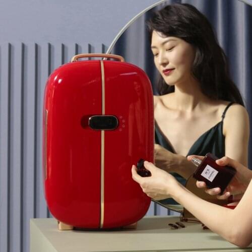 13L Professional Beauty Refrigerator Double Door Facial Mask Skin Care Cosmetics Small Refrigerator Mini Skin Care Fridge