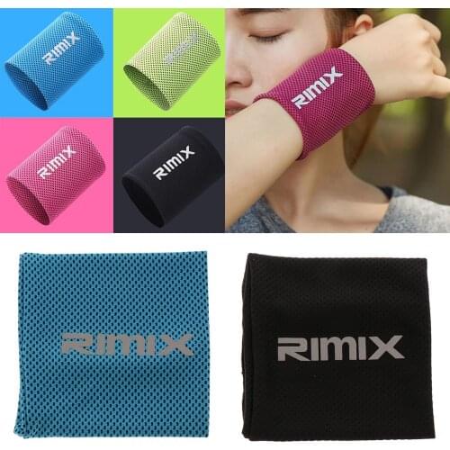 2 Pieces Sports Wrist Protection Unisex Wrist Band Running Wristband Sweatband Blue