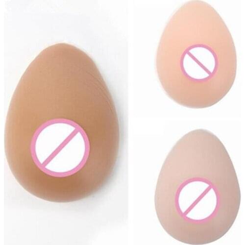 2020 Artificial Silicone Breast Forms Single False Breast Fake Boobs for Crossdresser Postoperative Drag Queen Mastectomy Bra