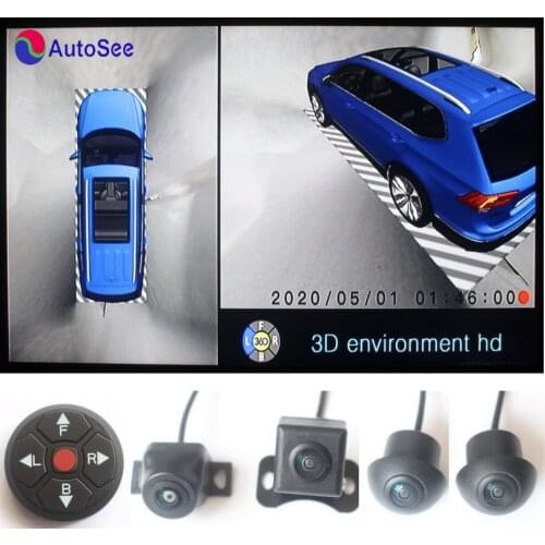32 kinds of car, 3D Key-smart 360 degree SVM surround view camera, active Dynamic trajectory guide line, support 512GB U disk