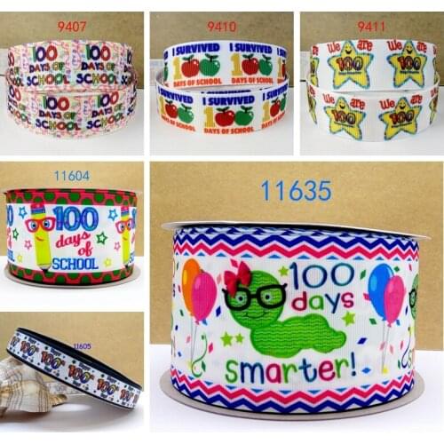 Free shipping 50 yard cartoon printed grosgrain ribbon 11635