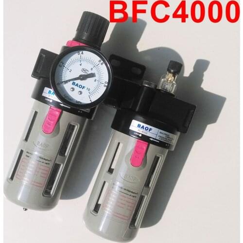 BFC4000 Air Filter Regulator Lubricator Combinations 1/2'' Port Thread F.R.L Unit