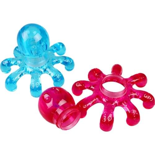 Colorful random Portable Crystal Massage Handheld Octopus Massager For Relieving Neck Abdomen Back Muscle Pain Relief Body Care