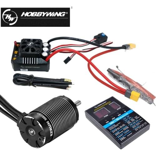 HobbyWing EZRUN SL 4985-1650KV/5687-1100KV 4-Pole Sensorless Brushless Motor With MAX6 160A Waterproof ESC For 1/6 1/7 RC Car