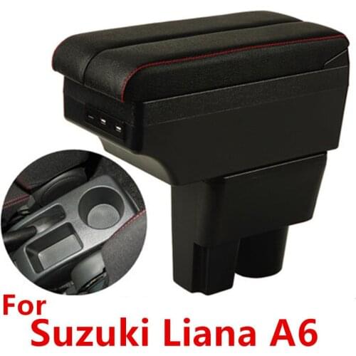 For Suzuki Liana A6 armrest box double layer usb