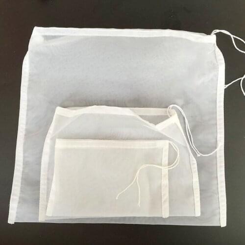 5 Sizes Strain Herb Liquid Filter Bag Practical Food Nut Milk Tea Fruit Juice Coffee Wine Nylon Mesh Net Kitchen Accessories New