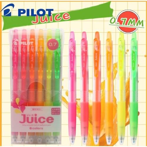 PILOT juice pen color fluorescent milk color gel pen 0.7mm can be pressed signature pen