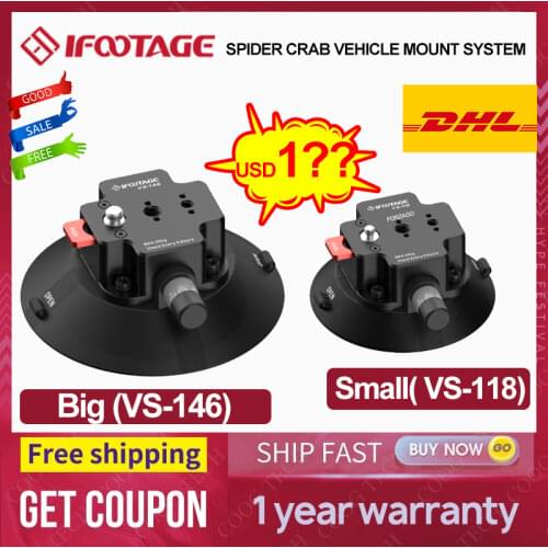 IFootage Spider Crab On-Board Suction Cup Car ShootingSystem Micro Single Camera GOPRO Film Camera Marriage Car Shooting